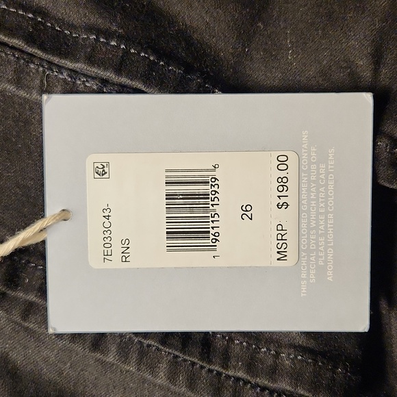 7 for All Mankind B(AIR) KIMMIE BOOTCUT IN RINSED BLACK 26 - Picture 4 of 4